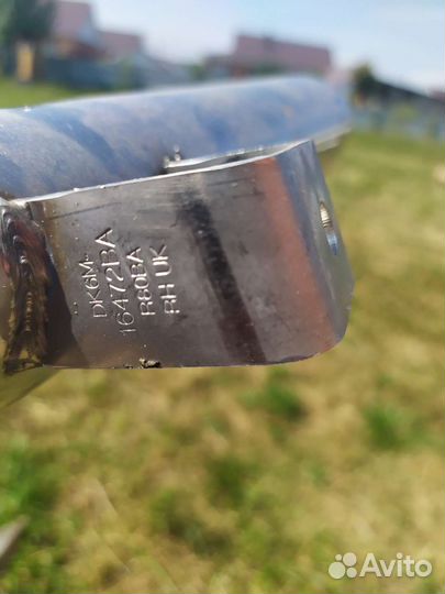 Защита бампера хром