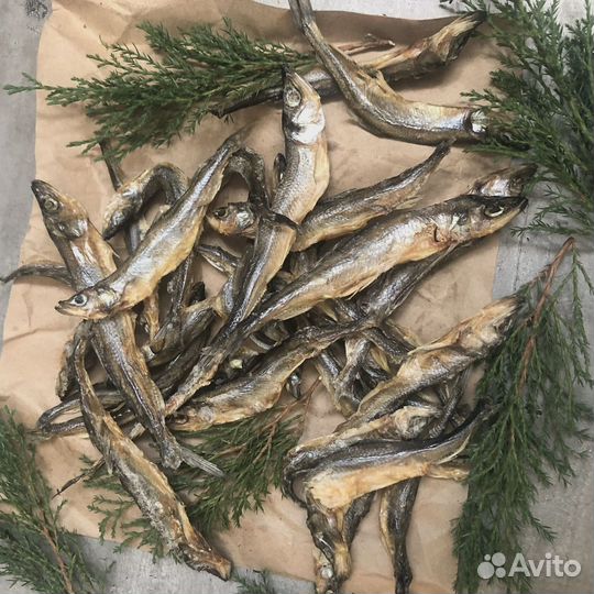 Корюшка вяленая рыбные семечки