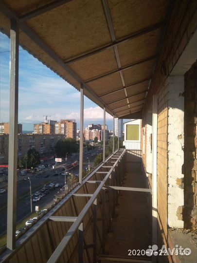 Ремонт крыши балкона