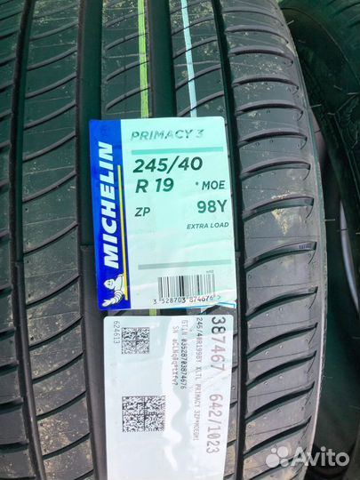 Michelin Primacy 3 ZP 245/40 R19 и 275/35 R19 Y