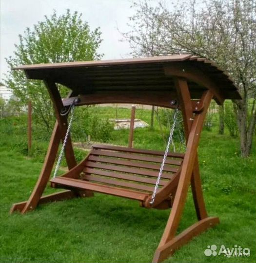 Качель люкс из массива сосны