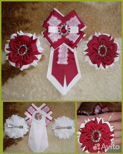 Заколки, галстук для девочки