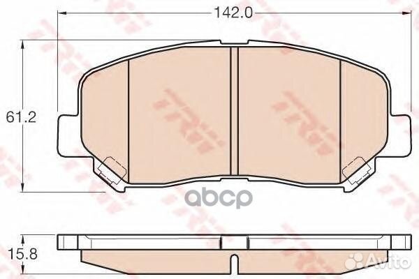 Колодки передние GDB3562 TRW