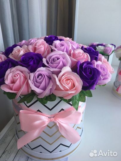 Букет роз из мыла на праздник