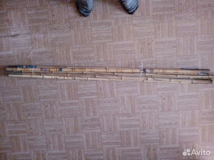 Вторые и третьи колены бамбуковых удочек СССР,16шт