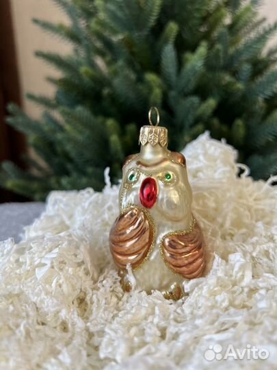 Ёлочные игрушки Снеговик и Сова Польша