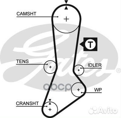 5317XS 76108x1 Ремень грм 5317XS Gates