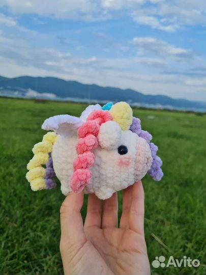 Вязаный единорожка