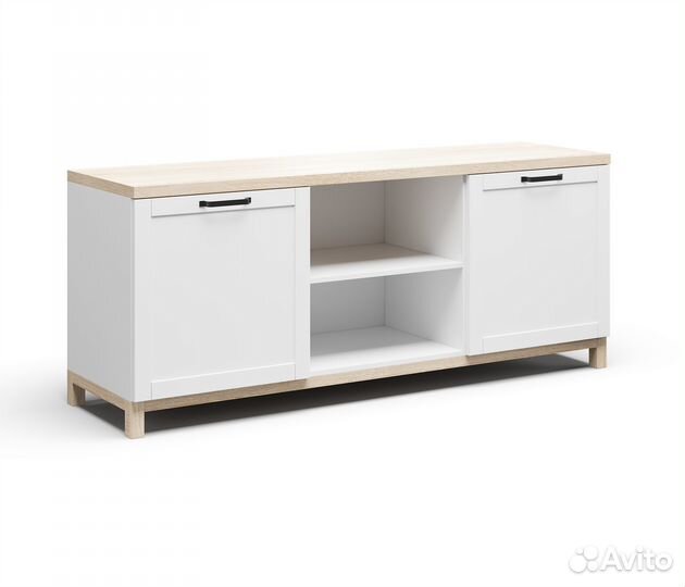 Тумба под телевизор / комод белый Техас