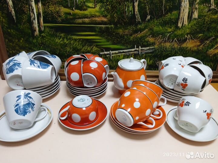 Чайные пары, остатки чайных сервизов СССР