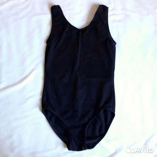 Черный гимнастический купальник Futurino 134 140