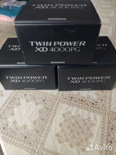 Катушка shimano twin power 4000 pg