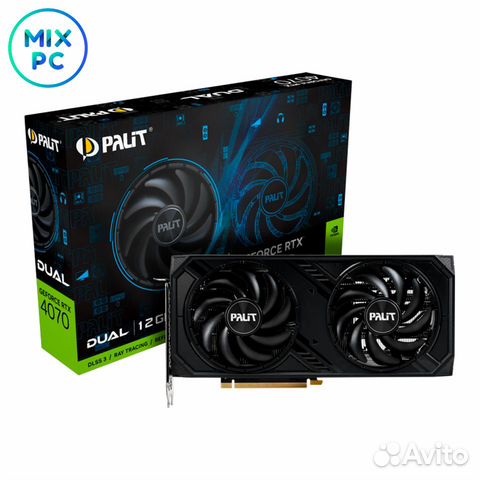 Видеокарта RTX4070 12GB Palit Dual NED4070019K9-10