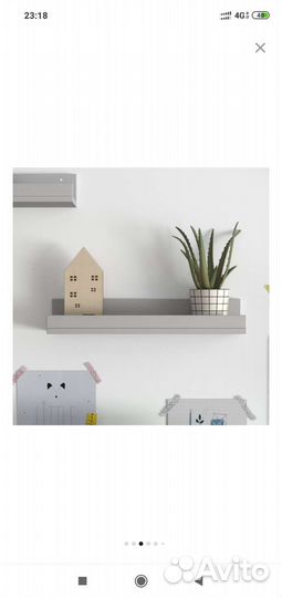 Полка Вардис подвесная настенная прямая новая