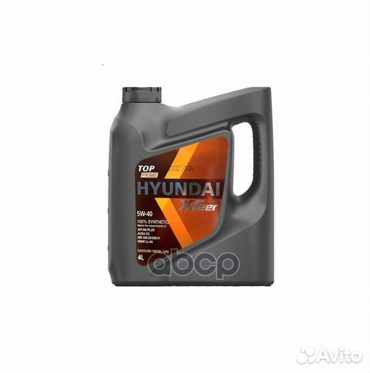 Hyundai xteer TOP prime 5W40 SN/CF Масло мотор
