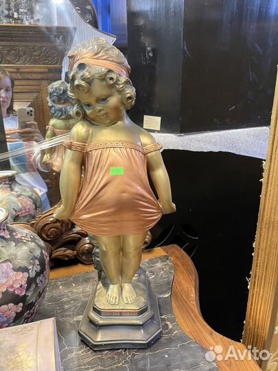 Скульптура девочки.Статуэтка ребенок.Винтаж.Франци