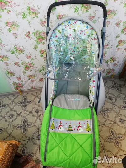 Санки-коляска с колёсами