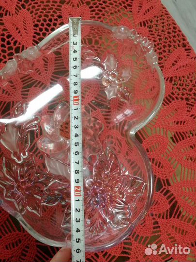 Ваза для фруктов хрусталь