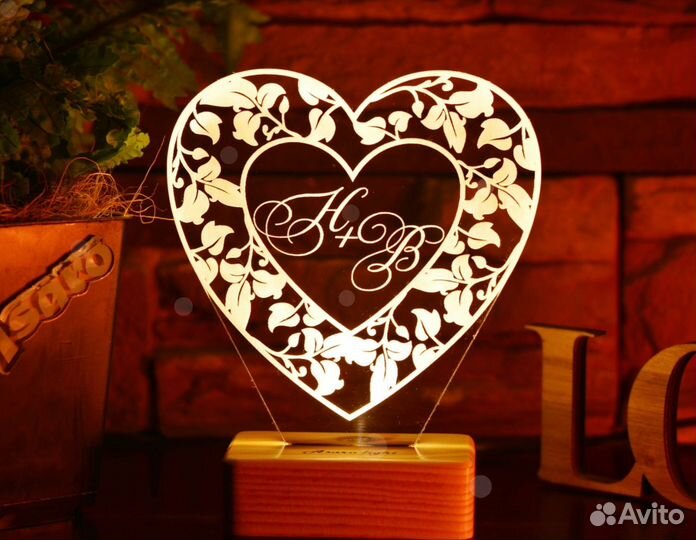 3D Светильник детский на подарок (ночник)