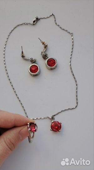 Кулон серьги кольцо