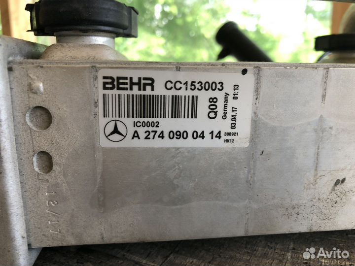 Интеркулер Mercedes-Benz A2740900414