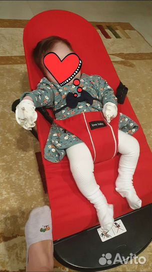 Шезлонг качалка детская