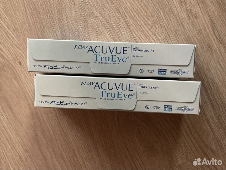 Контактные линзы 1 Day Acuvue TryEye -2.0; -2.25