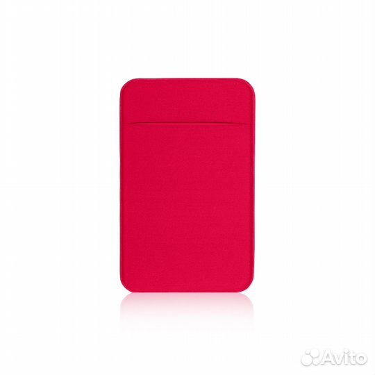 Чехол-накладка для карт на смартфон лайкра (red)