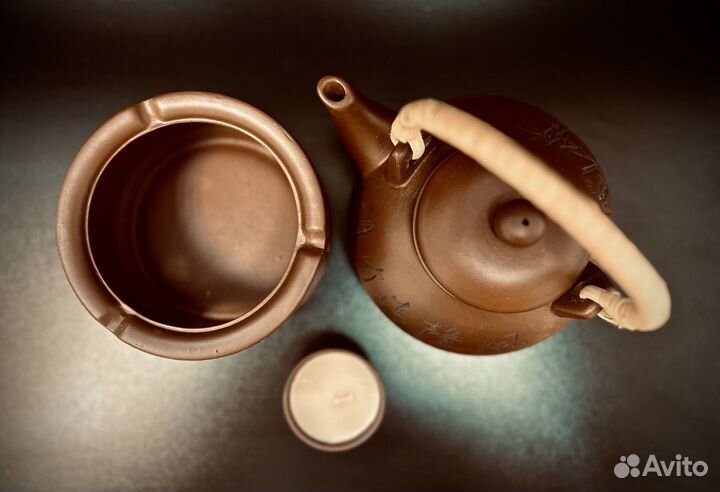 Чайник с подставкой и подогревом Yixing