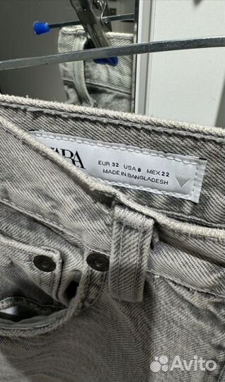 Джинсы Zara 32 серые