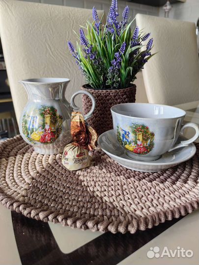 Салфетки сервировочные вязаные