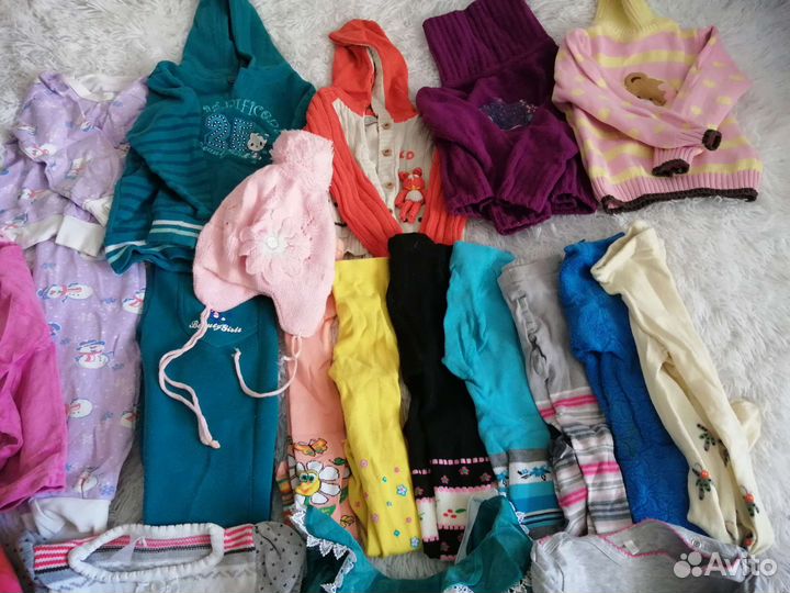 Большой пакет одежды для девочки р. 98