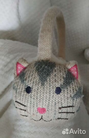 Ободок на ушки, мягкий и теплый