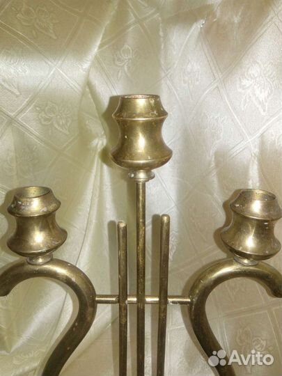 Подсвечник. Канделябр. СССР. Латунь