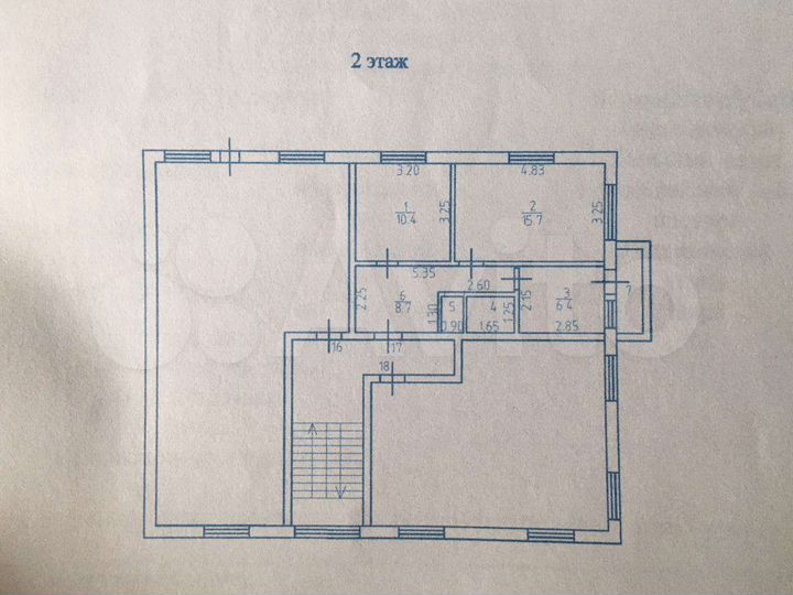 2-к. квартира, 44,4 м², 2/2 эт.
