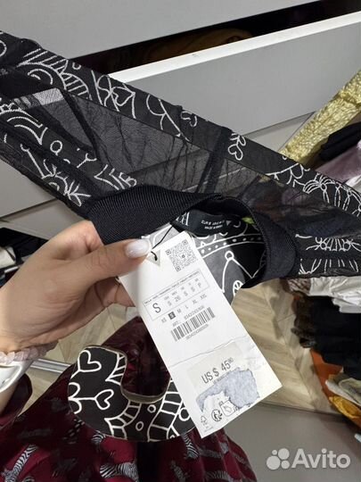 Платье сетка zara