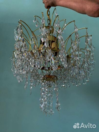 Люстра потолочная хрустальная