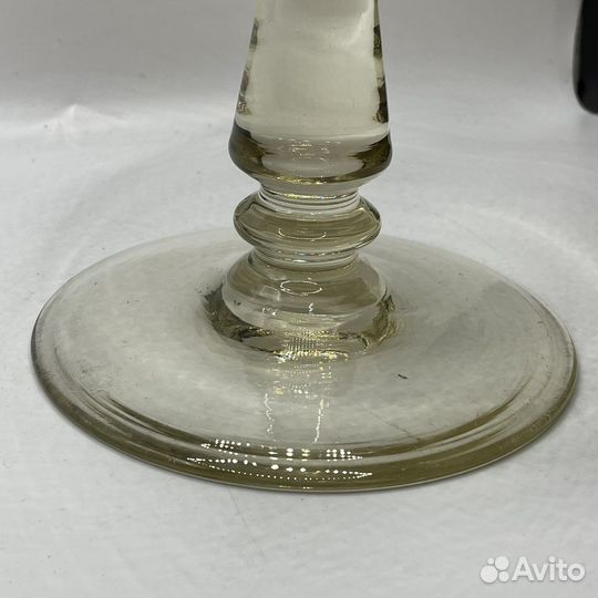 Ваза конфетница Толстое цветное стекло СССР (Сзр)