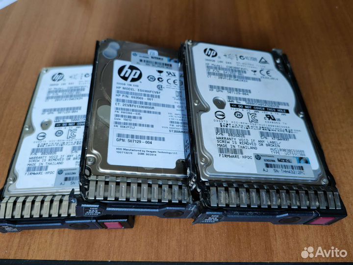 Жесткий диск HP 300Gb 10K SAS с салазками