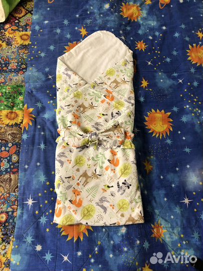 Конверт-одеяло на выписку на лето/весну