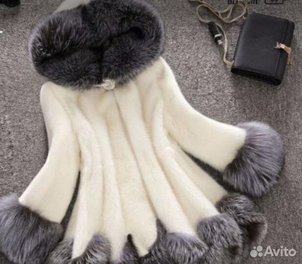 Шубка из экомеха женская