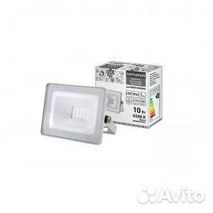 Прожектор светодиодный 10 Вт, 6500 К, IP65, белый