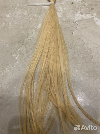 Волосы для наращивания премиум блонд
