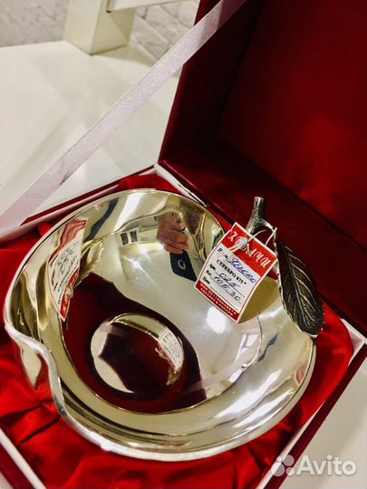 Серебро Вазочка для конфет, печенья, Варенья - Нов