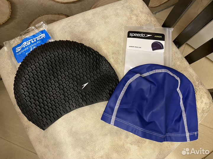 Плавки на 152 новые и б/у, очки, шапочки