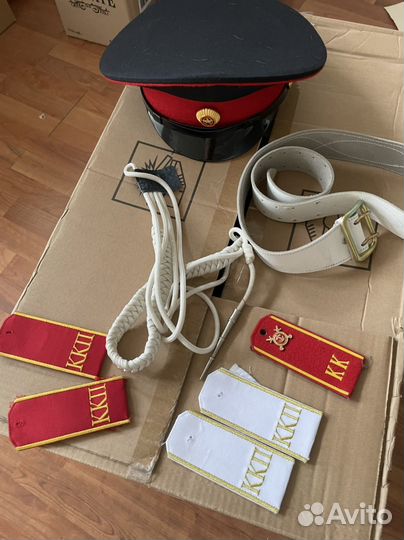 Фуражка аксельбант ремень кадетские