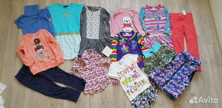 Вещи для девочки пакетом р.116-122