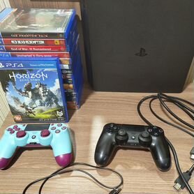 Sony ps 4 1tb, 2 геймпада, 400 игр