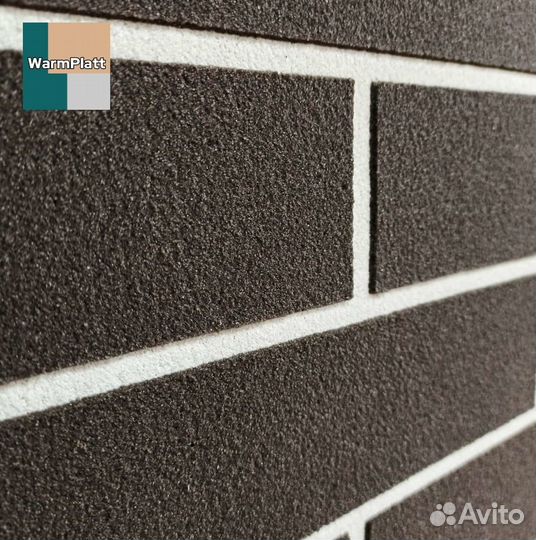 Гибкий кирпич WarmPlatt без затирки швов