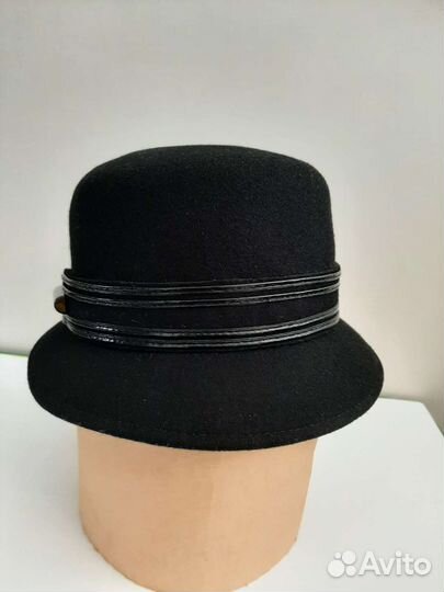 Шляпа фетровая женская- 56-57р, состояние отлич